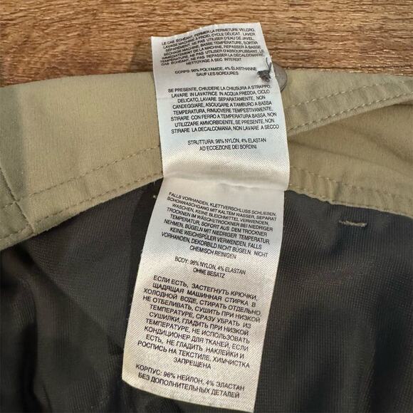 Columbia Roll-Up Pants 10 Khaki Omni-Shield Repellency Outdoor Gorpcore FLAW - Picture 10 of 14